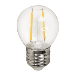 LARI Ampoule à filament LED G45 E27 2W 3000K chaud WW, 200lm EDO777462
