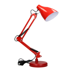 Lampe de bureau à dessin DIAN E27 rouge