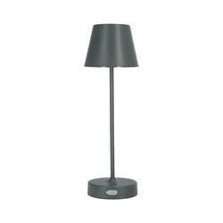 Lampe de table NELI, 2,7W LED, gris, avec batterie 2200mAh, IP54, couleur chaude, 200lm, 33cm, EDO777643 EDO Solutions