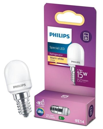 Ampoule LED T25 E14 1,7W=15W 2700K chaud WW 150lm Philips