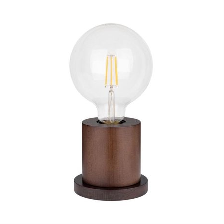 Tasse Lampe de table 1xE27 Max.25W Noyer/PVC noir Britop