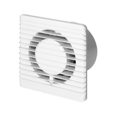 Ventilateur de salle de bain silencieux 100mm - Détecteur d'humidité + TS